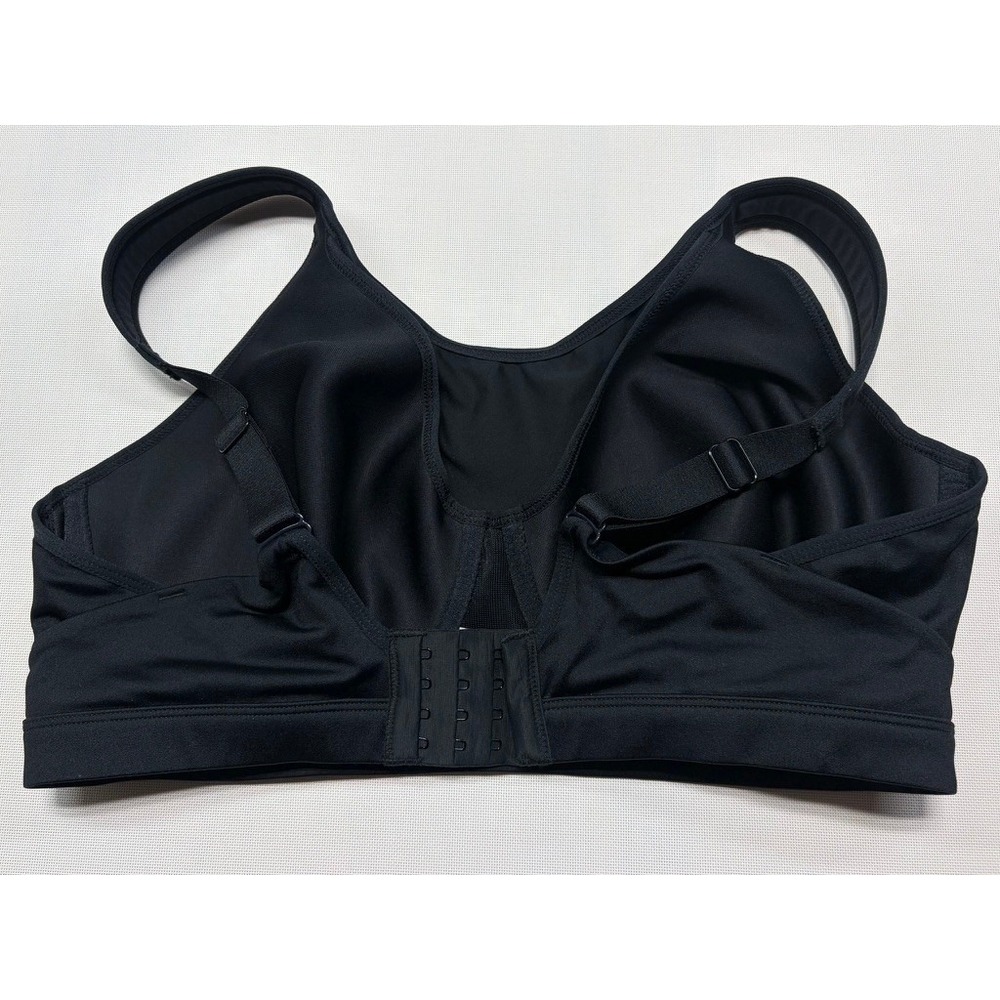 Brooks High Impact Sports Bra 38E Black Full Bust Supportive Running Bra - Picture 2 of 15